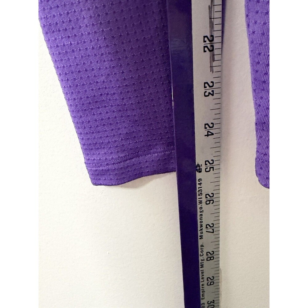 Bombshell Sportswear Purple High Rise Pocket Leggings XS Thigh Stripe Compressio - Picture 9 of 11